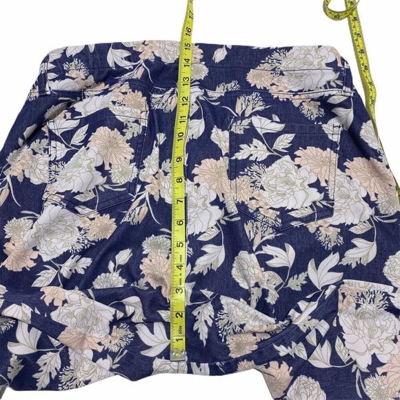 FADED Glory Floral Cropped Trousers 16-18 - Picture 6 of 11